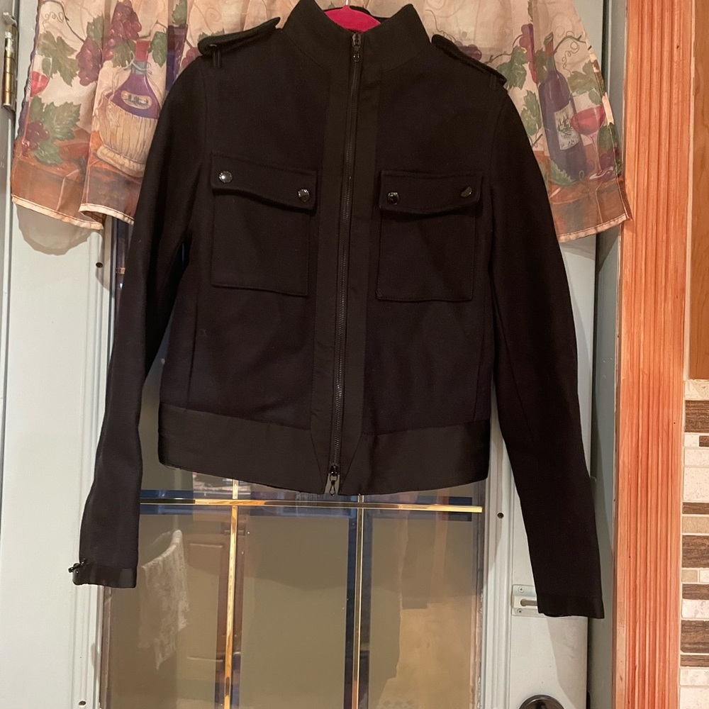 Rag & Bone Black Wool Blend Jacket